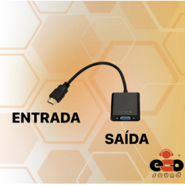 CONVERSOR VGA + HDMI + FONTE