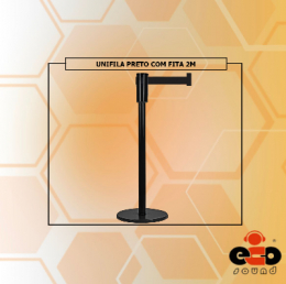 UNIFILA PRETO COM FITA 2M