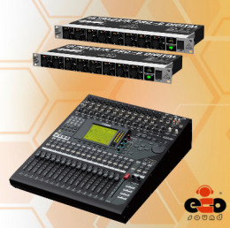 KIT YAMAHA 01V96 VCM + 2 ADA 8000 BEHRINGER 8/8 (127v)