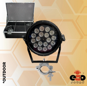 PAR LED RGBW 18x10W LP-300 OUTDOOR - BIVOLT