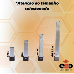 PÉ FIXO PARA PRATICÁVEL 20CM