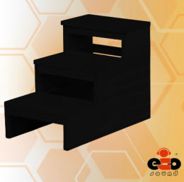 ESCADA 3 DEGRAUS PARA PRATICÁVEL 60CM - MADEIRA