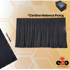 CORTINA HELANQUINHA 9X7M COM ILHÓS