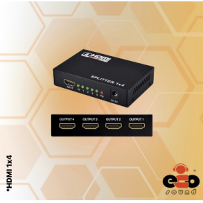 SPLITER HDMI 1x4 + FONTE